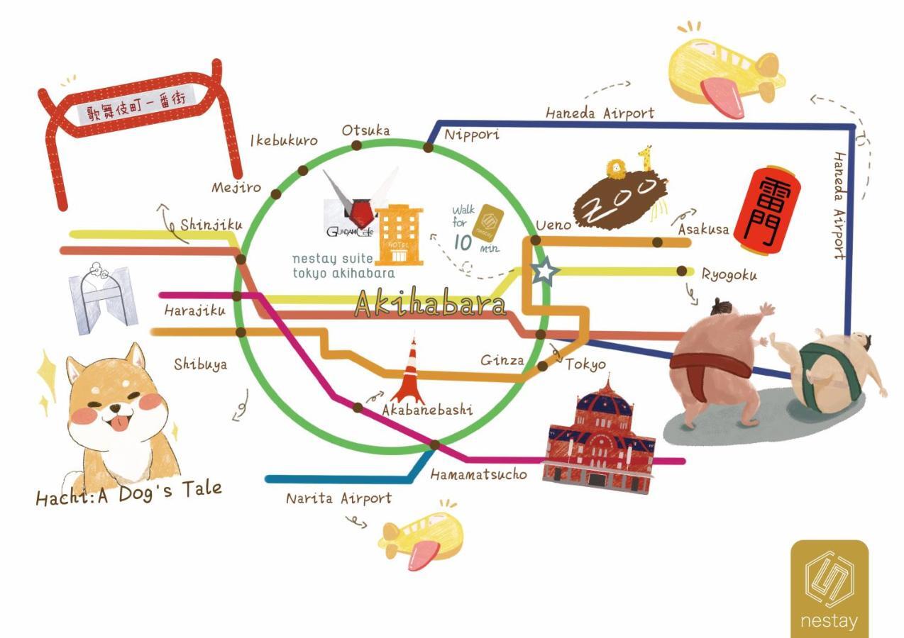 Nestay Apartment Tokyo Akihabara 2A Kültér fotó